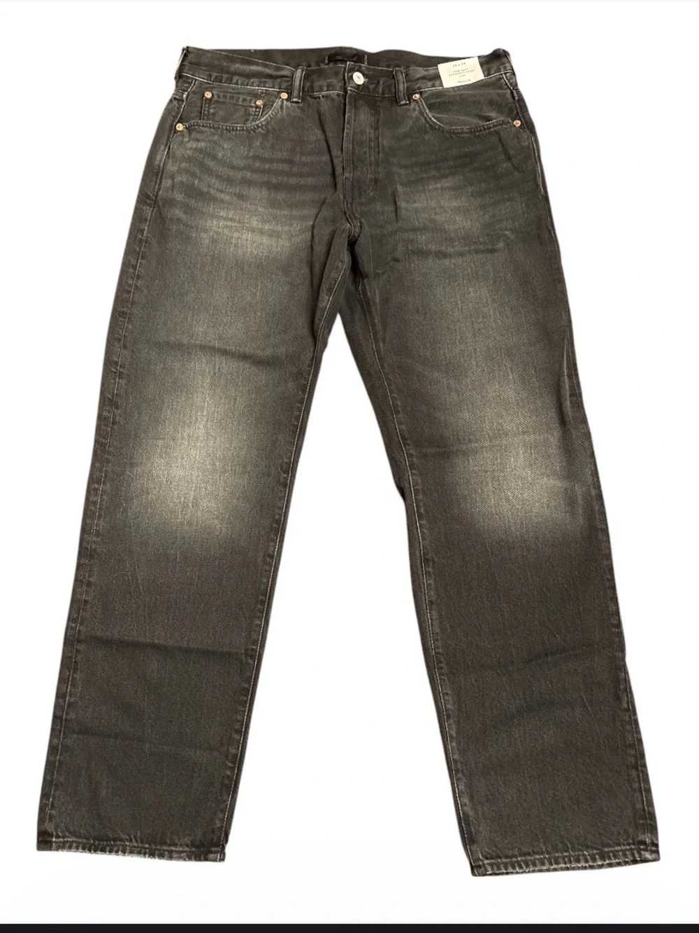 Madewell men’s The Slim Straight Jean rigid fairmount wash NY962 Sz 34 X 30 NWT